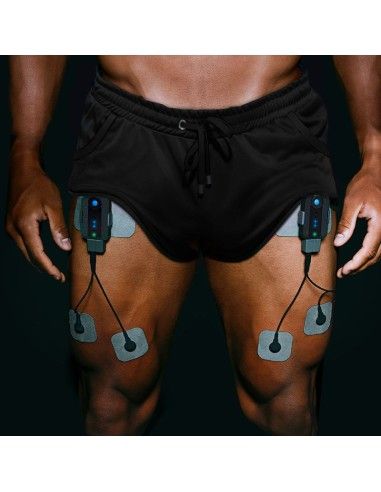 Bluetens Duo Sport renforcement Musculaire Fil, Noir, 0 & ELEC0801 - Pack  de 8 electrodes M