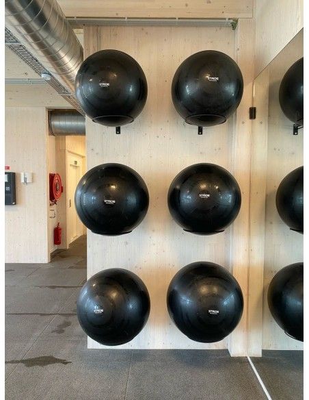 Rallonge pour râtelier modulaire porte Gym Ball mural (3 places